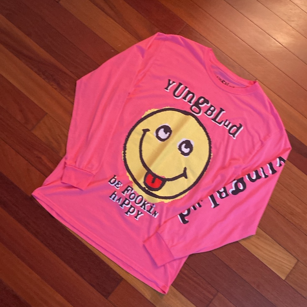 Yungblud Pink Long Sleeve T-shirt size Medium rock tee